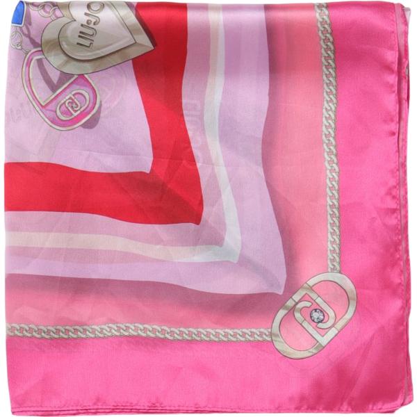 foulard Liu Jo rosa con stampe