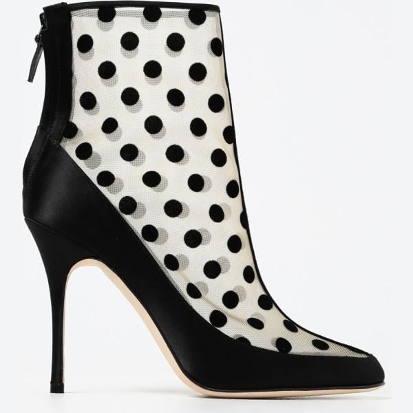stivaletti Manolo Blahnik multicolore a pois