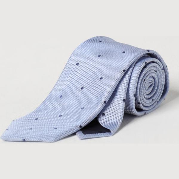 cravatte Emporio Armani blu a pois