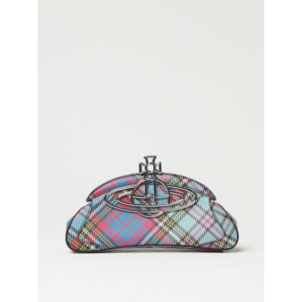 clutch Vivienne Westwood bianco scozzese