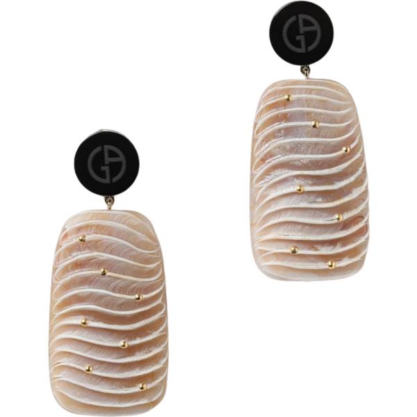 orecchini Giorgio Armani marrone
