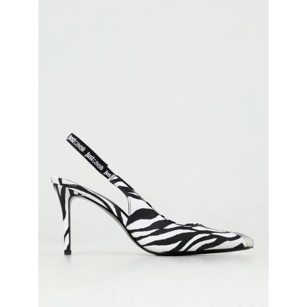 scarpe col tacco Just Cavalli bianco con stampe