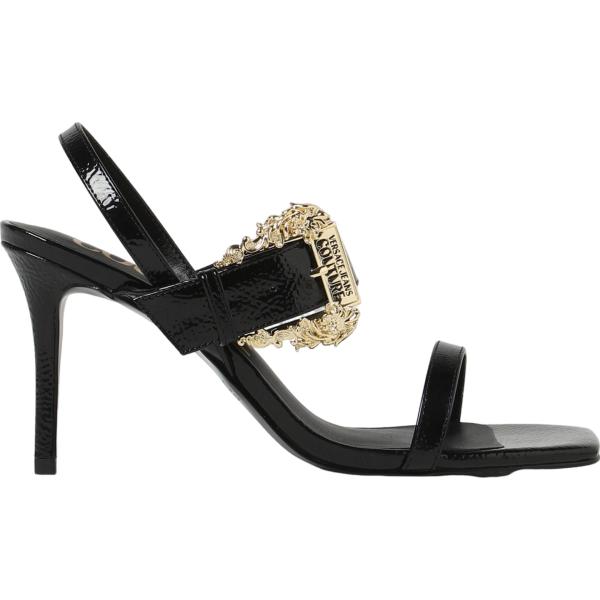sandali col tacco Versace Jeans Couture nero