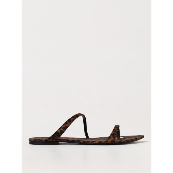sandali Saint Laurent bianco animalier