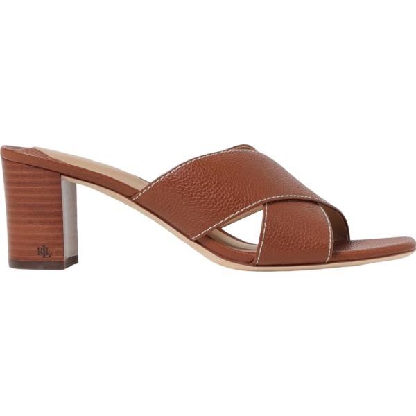 sandali col tacco Lauren Ralph Lauren marrone