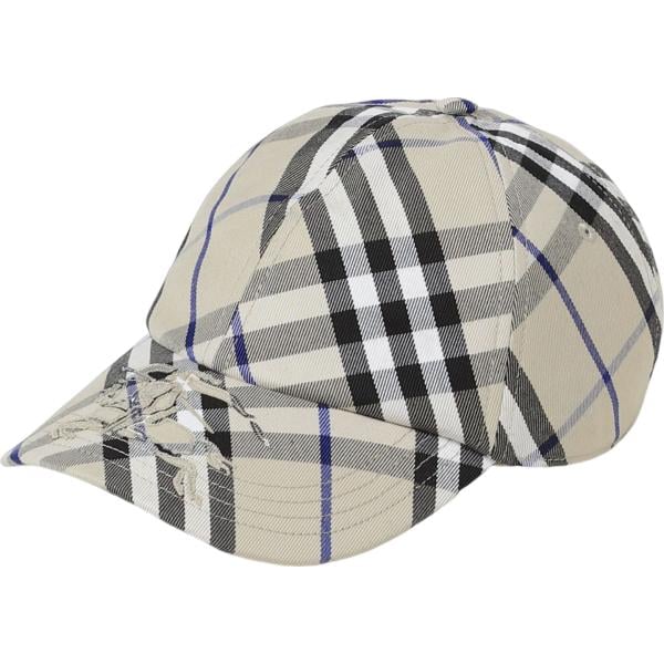 cappelli Burberry grigio a quadri
