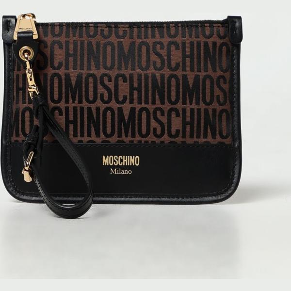 clutch Moschino Couture marrone