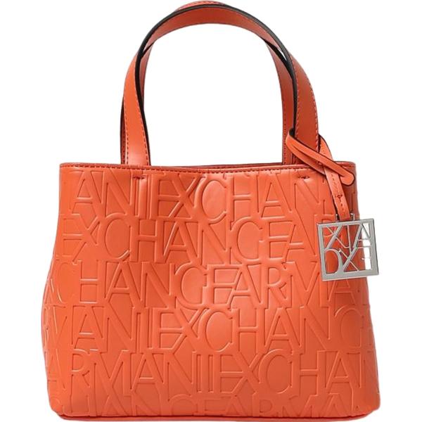 borse a mano Armani Exchange arancione