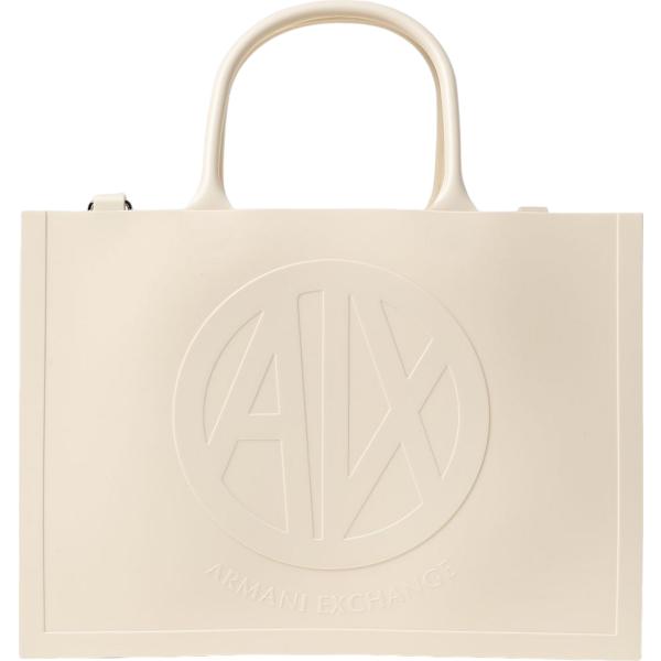 borse tote Armani Exchange bianco