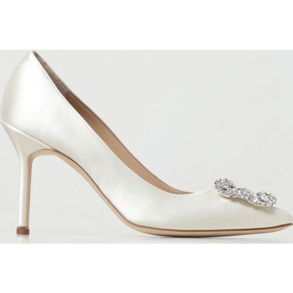 décolleté Manolo Blahnik bianco