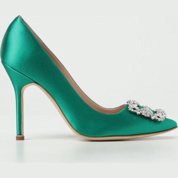 décolleté Manolo Blahnik verde