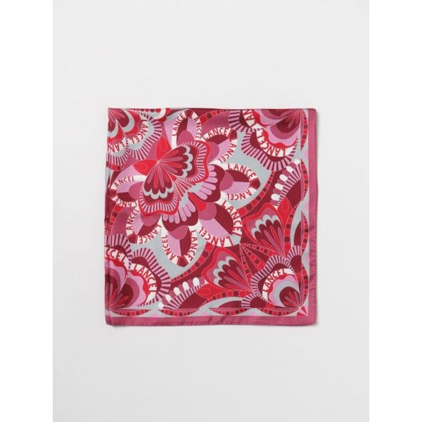 foulard Lancel rosso con stampe