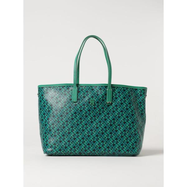 borse tote Tommy Hilfiger verde