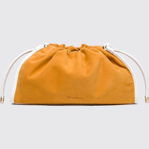 clutch Santoni arancione
