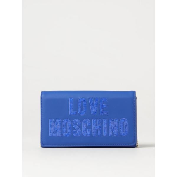borse a tracolla Love Moschino blu
