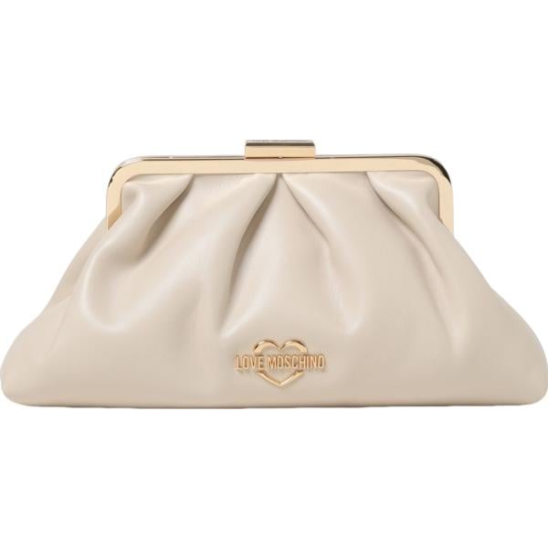 clutch Love Moschino bianco