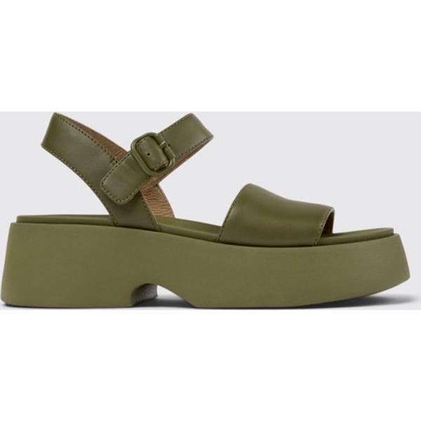 sandali in pelle Camper verde