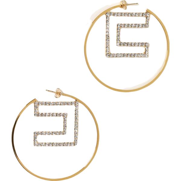 orecchini Elisabetta Franchi marrone