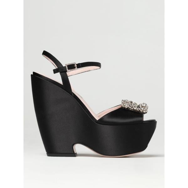 sandali in pelle Roger Vivier nero