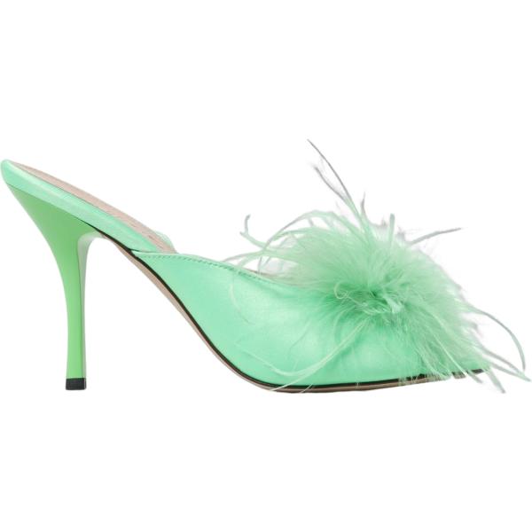 sandali col tacco Pinko verde