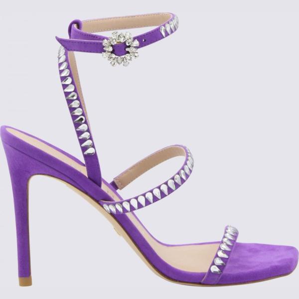 sandali col tacco Stuart Weitzman rosa