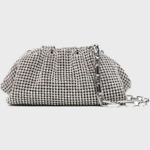 clutch Self-Portrait grigio