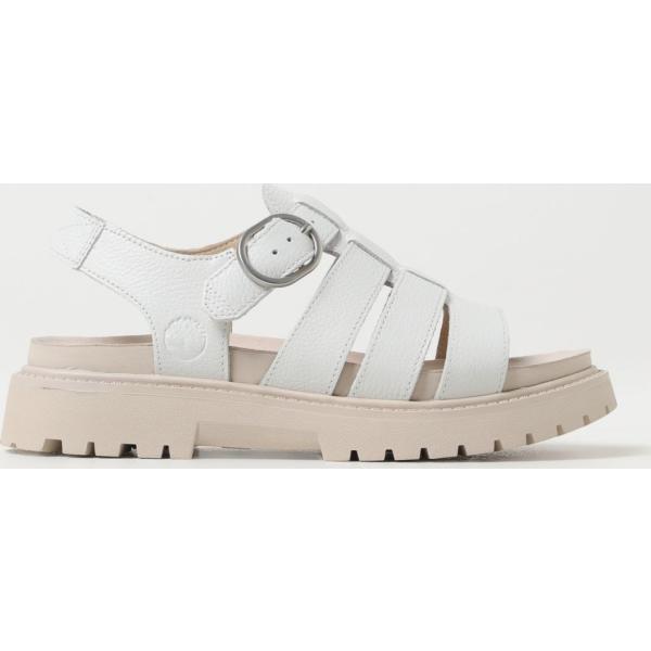 sandali in pelle Timberland bianco