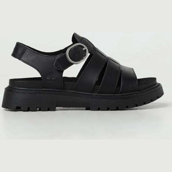 sandali in pelle Timberland nero
