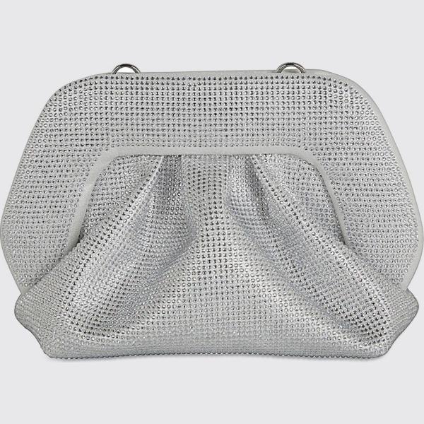 clutch Themoirè grigio