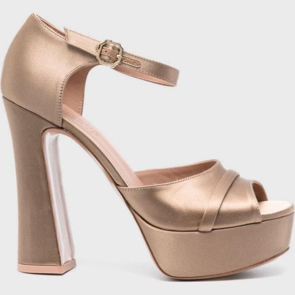 sandali col tacco Malone Souliers marrone