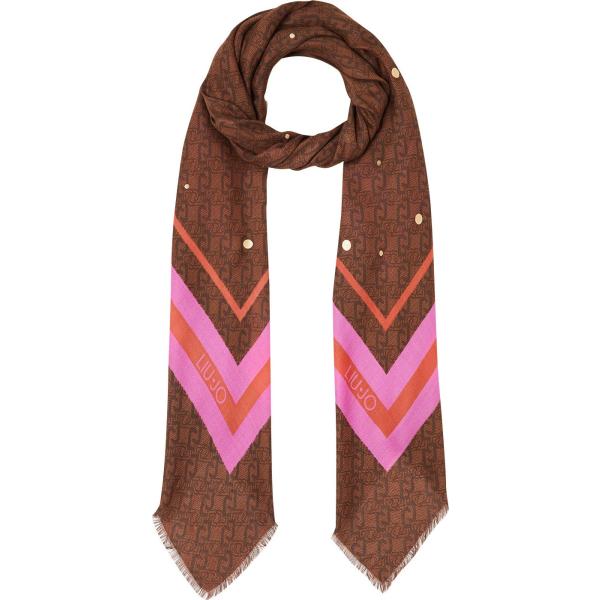 foulard Liujo marrone a righe
