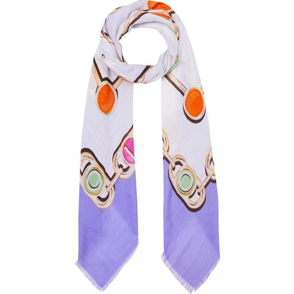 foulard Liujo viola con stampe