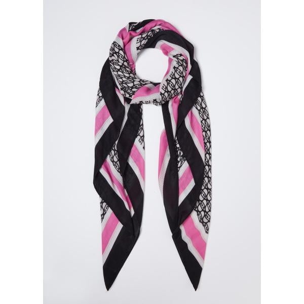 foulard Liujo nero con stampe