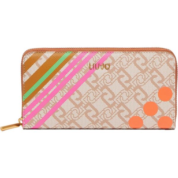 portafogli Liujo marrone con stampe