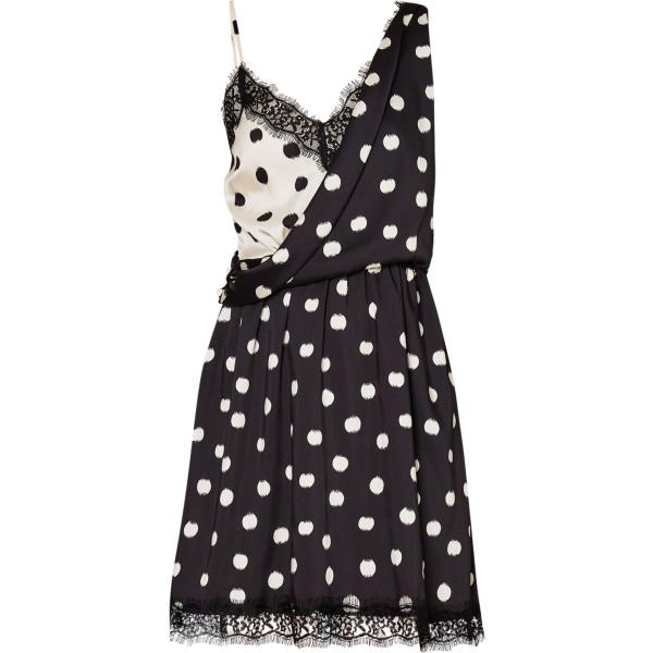 vestiti corti Liujo nero a pois