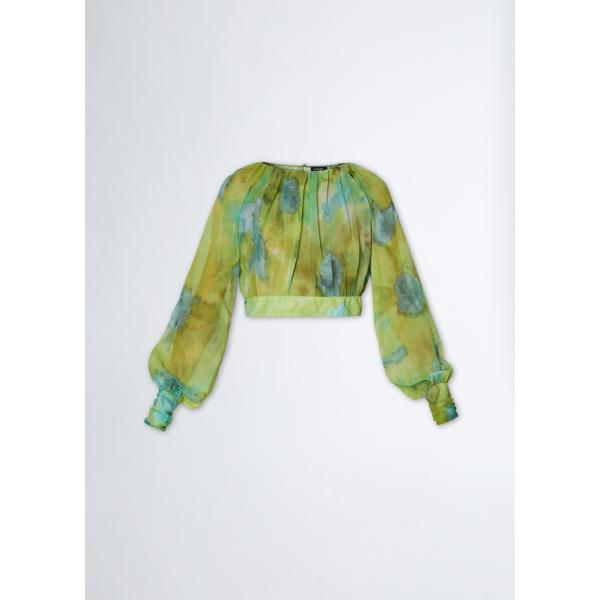 top Liujo bianco con stampe