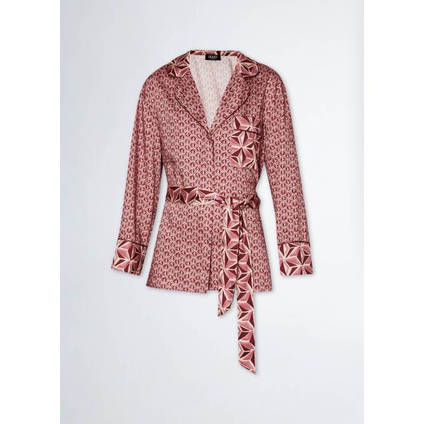 blazer Liujo marrone con stampe