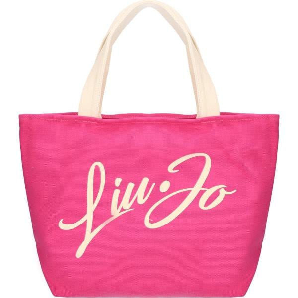 shopping bag Liujo rosa con stampe