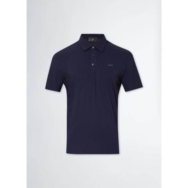 polo Liujo blu con stampe