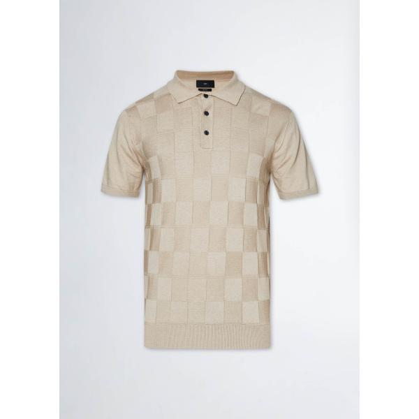 polo Liujo grigio a quadri