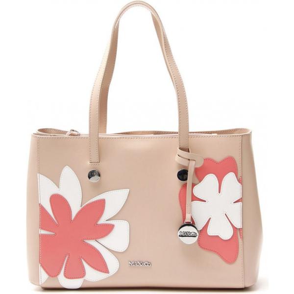 Borsa a tracolla fantasia floreale doppio manico con bottoni Diffusione Tessile