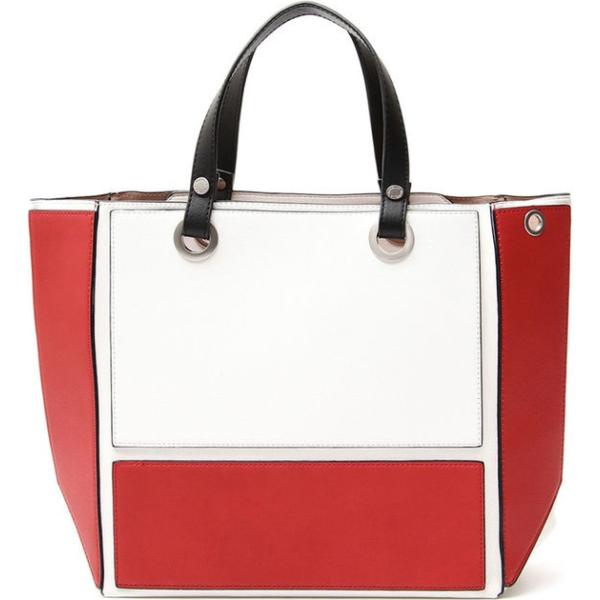 Shopping bag in pelle sintetica con tasca interna Diffusione Tessile