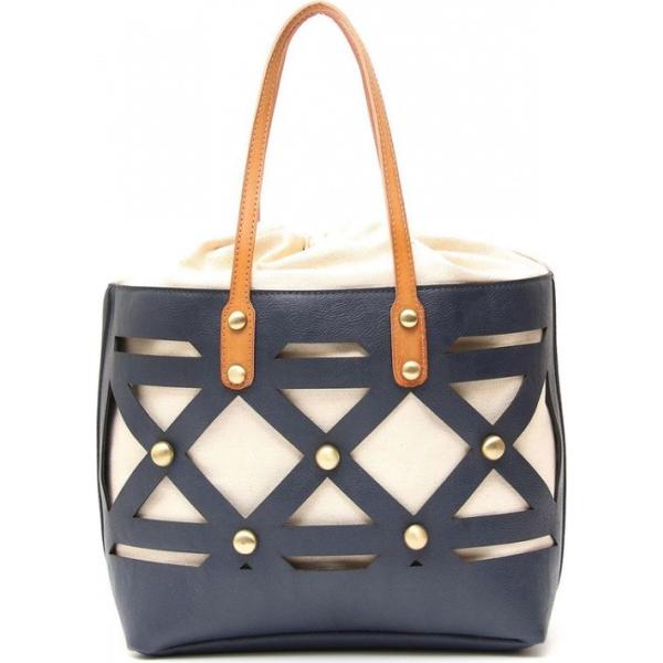 Borsa a tracolla con coulisse in pelle sintetica Diffusione Tessile