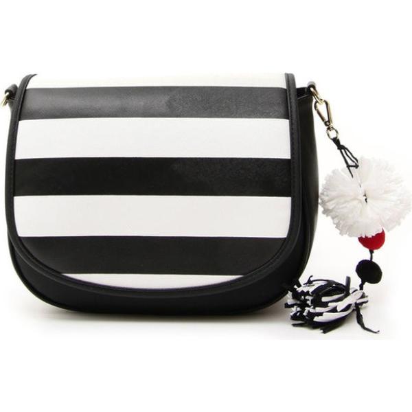 Borsa a tracolla con frange interno foderato in pelle sintetica Diffusione Tessile