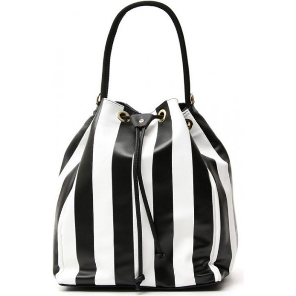 Borsa a tracolla secchiello con coulisse Diffusione Tessile