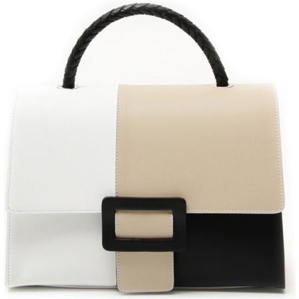 Borsa a tracolla con manico e fibbia maxi forma intrecciata Diffusione Tessile