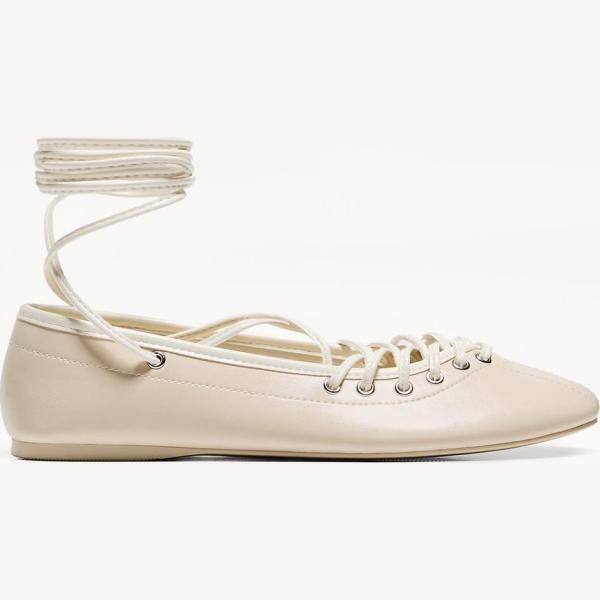 bailarinas Bershka blanco