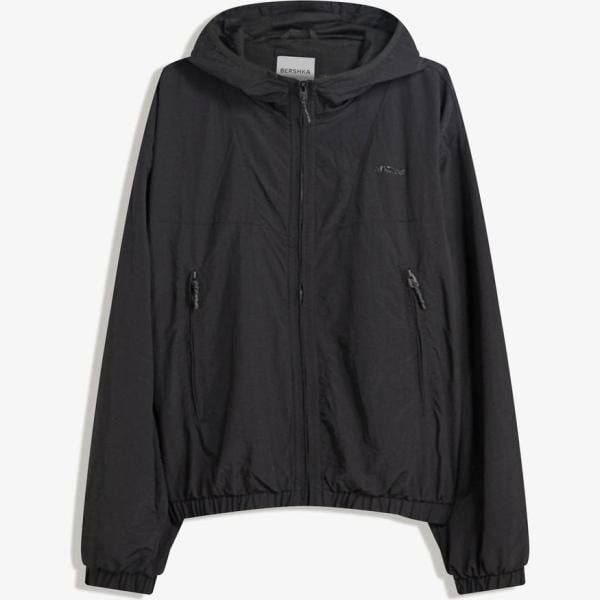 chaquetas Bershka negro