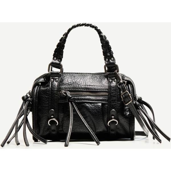 bolsos de mano Bershka negro