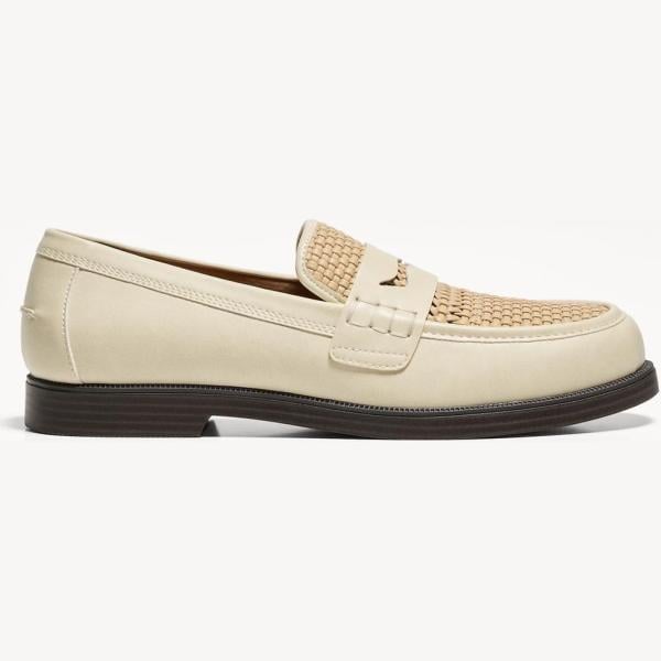 zapatos con cordones Bershka blanco